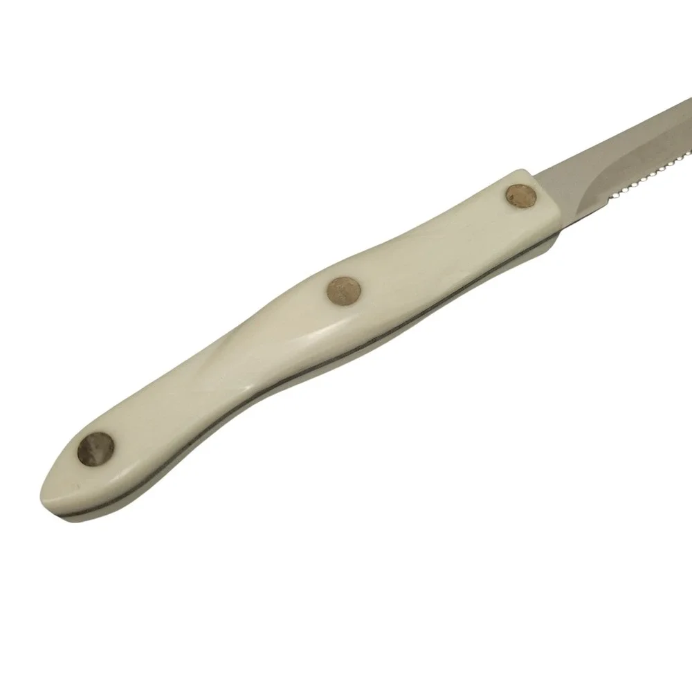 Cutco 1721 Trimmer Knife White Pearl Handle Serrated USA Vintage 2004 EUC